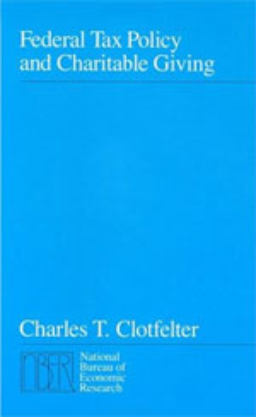 Federal Tax Policy and Charitable Giving