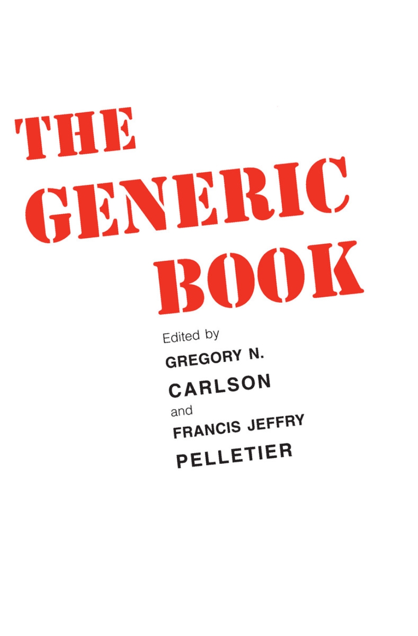 The Generic Book