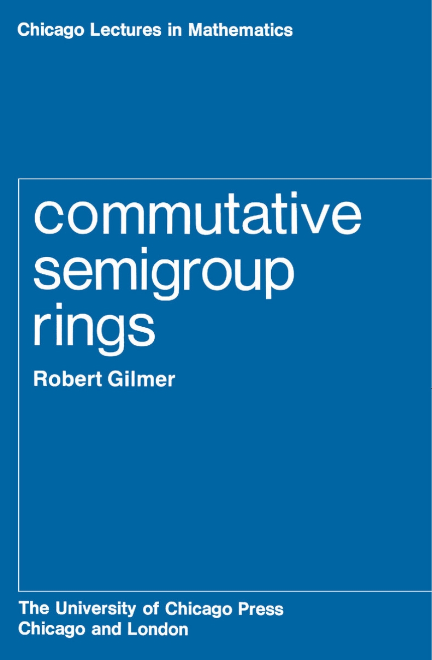 Commutative Semigroup Rings
