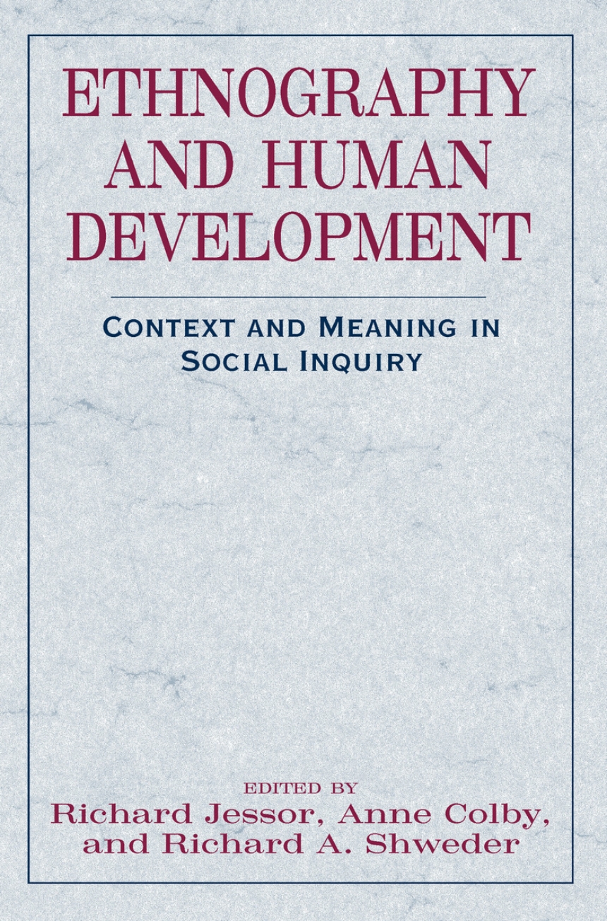 Ethnography and Human Development