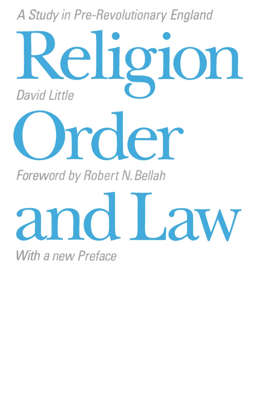 Religion, Order, and Law