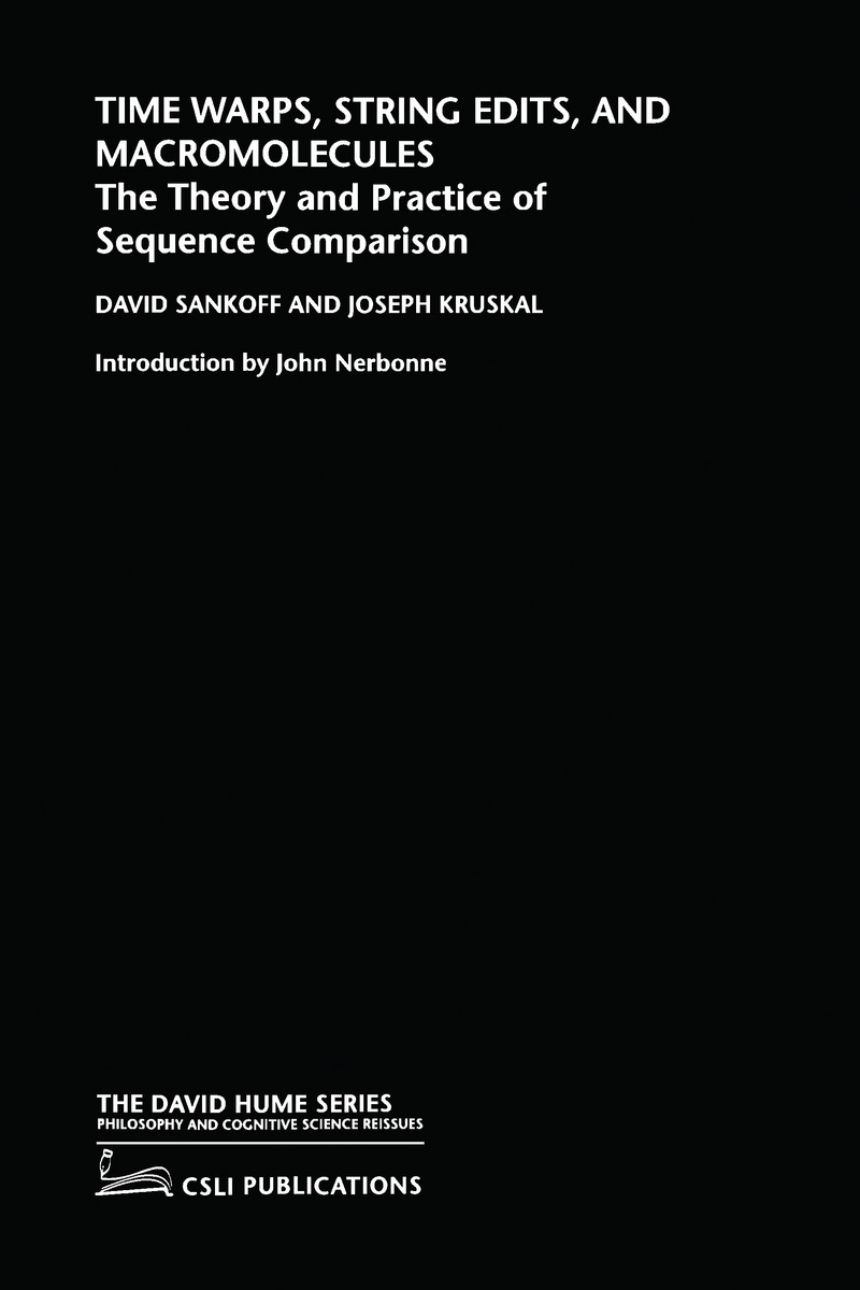 Time Warps, String Edits, and Macromolecules