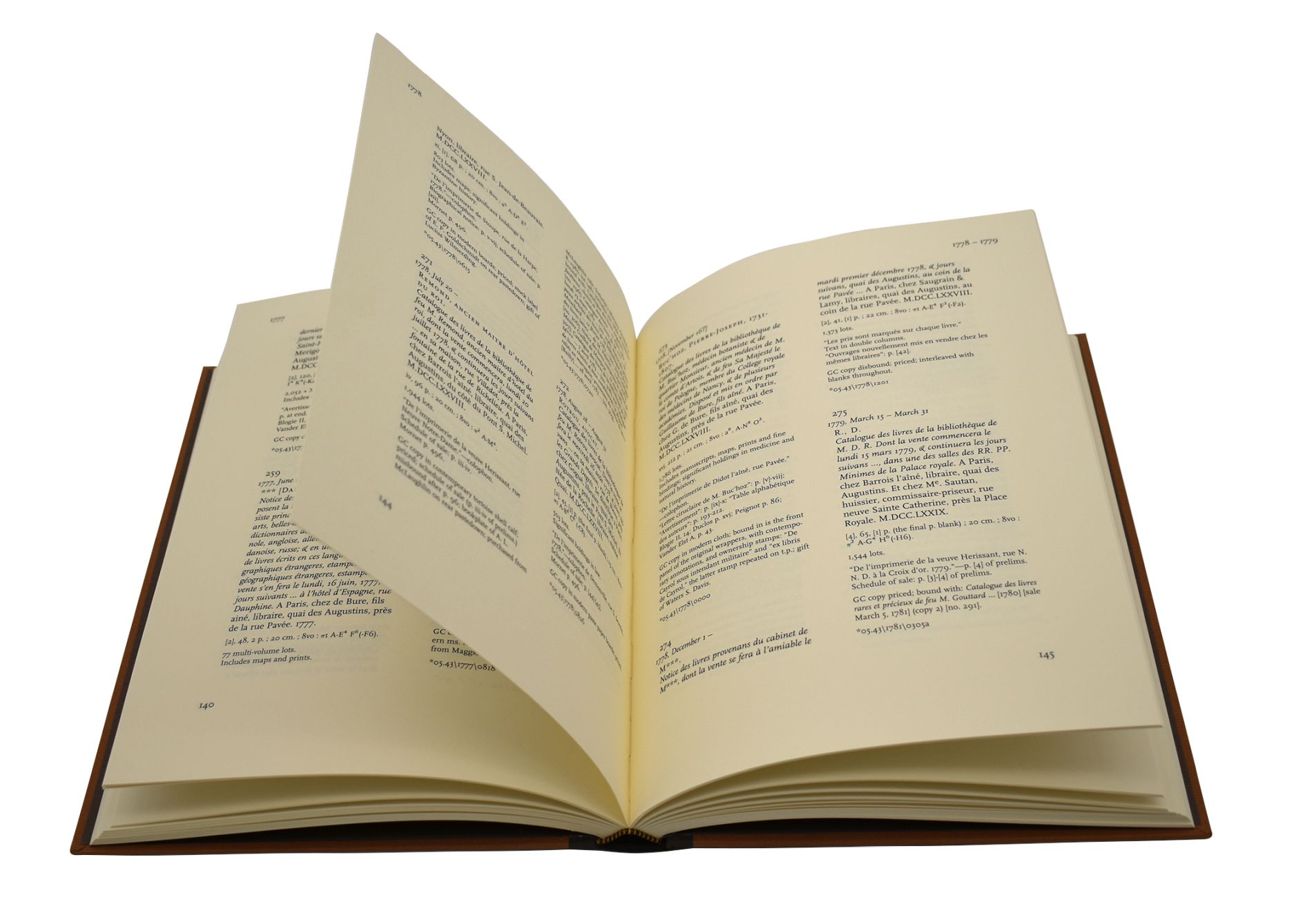 Printed Catalogues of French Book Auctions Sales Private Treaty 1643 1830 02 - click to open lightbox