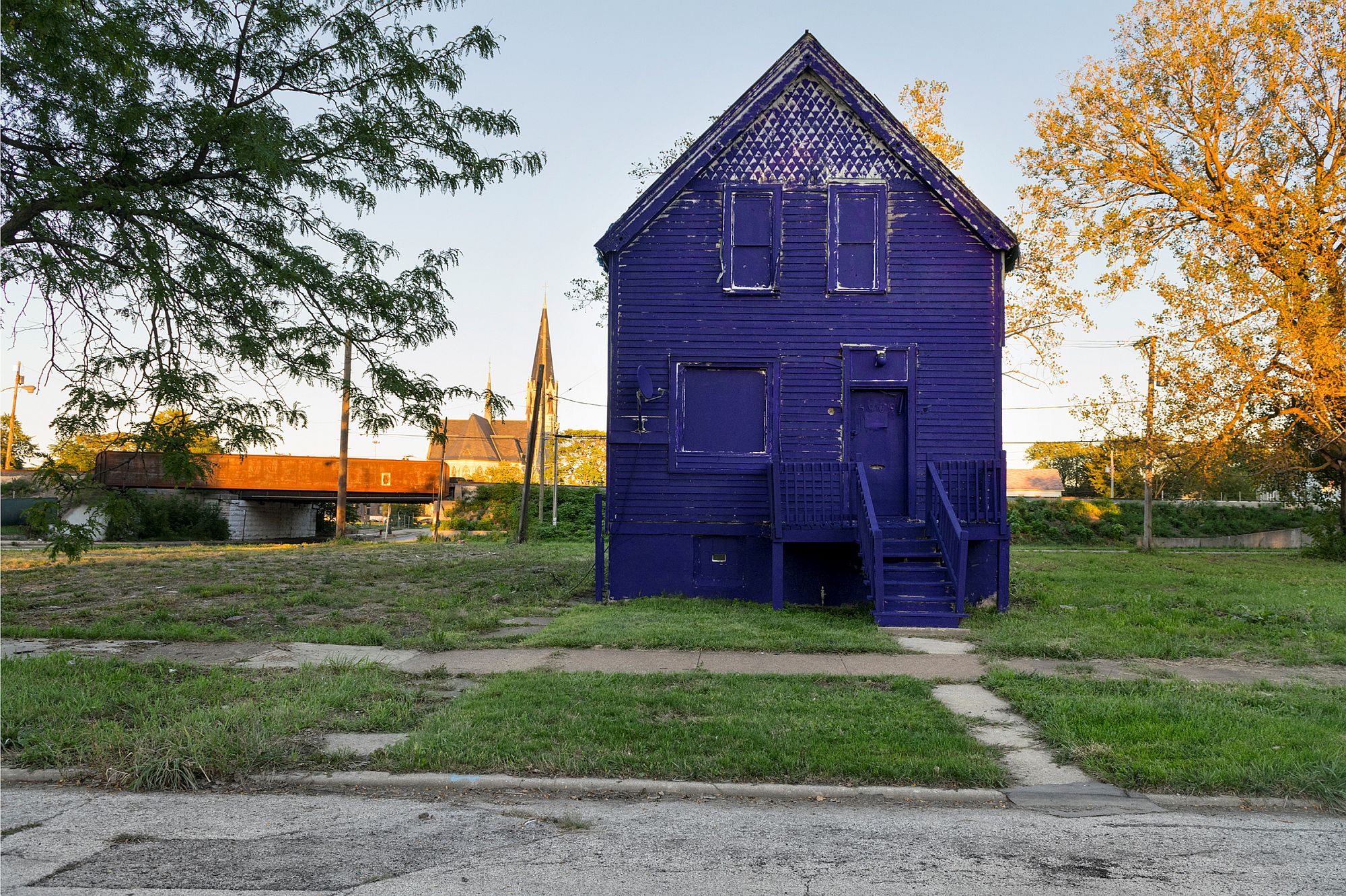 Amanda Williams, Crown Royal Bag, from Color(ed) Theory Suite. 2014-2016